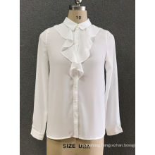women's white chiffon shirt